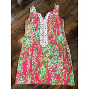 NWT Lilly Pulitzer Cathy Shift Dress in Flamingo Pink Southern Charm Size 2 $188